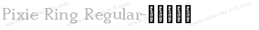 Pixie Ring Regular字体转换